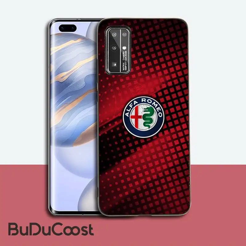 

sports car Alfa Romeo logo Phone Case for Huawei Honor 30 20 10 9 8 8x 8c v30 Lite view 7A5.7inch 5A Play