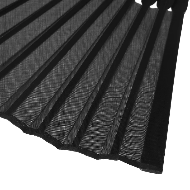

Chinese Style Black Vintage Hand Fan Folding Fans Dance Wedding Party Favor