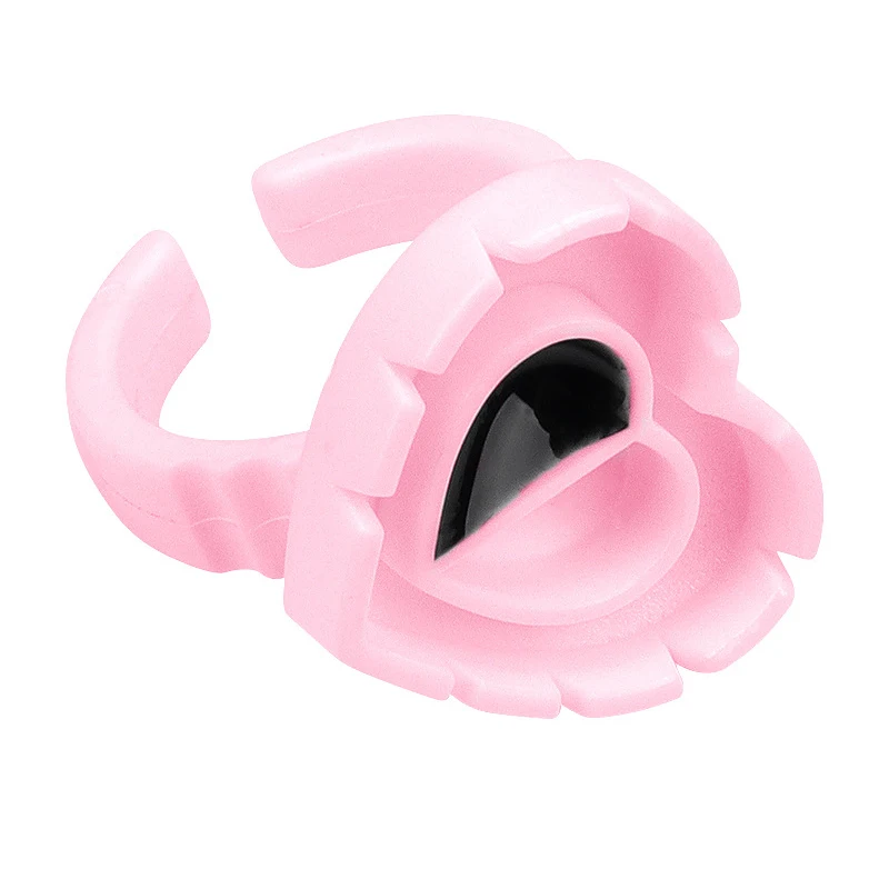 

100Pcs Disposable Eyelash Extension Glue Ring Holder Eyelash Glue Fan Cup Tattoo Pigment Eyelash Extension Tools Lash Supplies