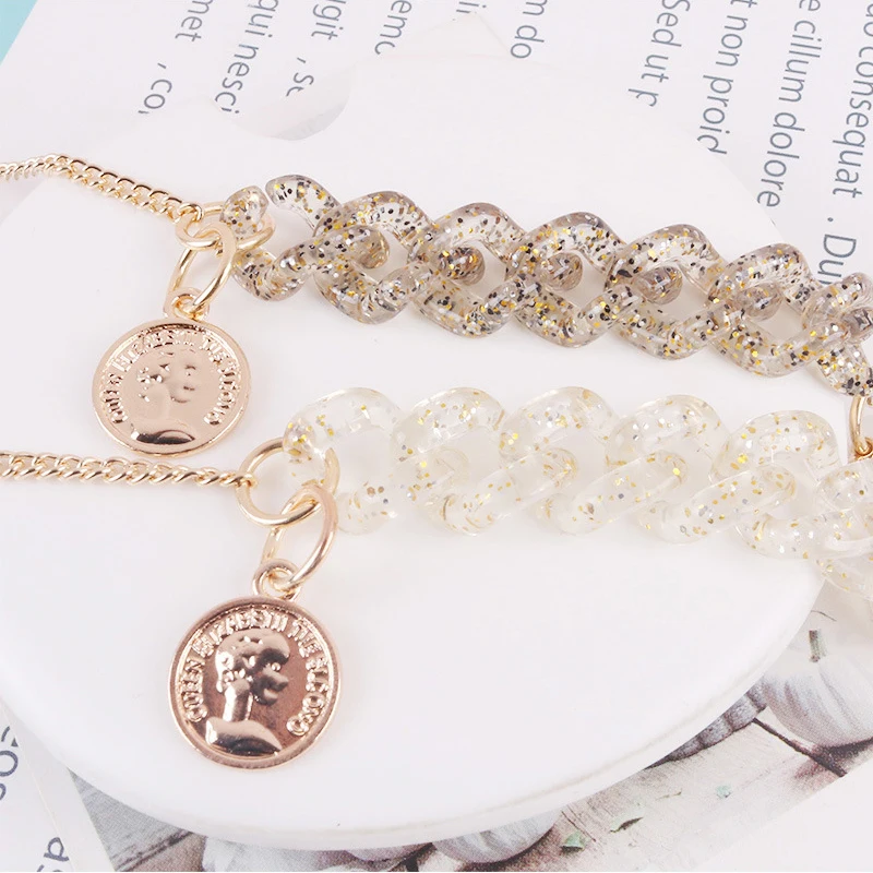 Цепочка для солнцезащитных очков Женская акриловая блестящая цепочка шнурок