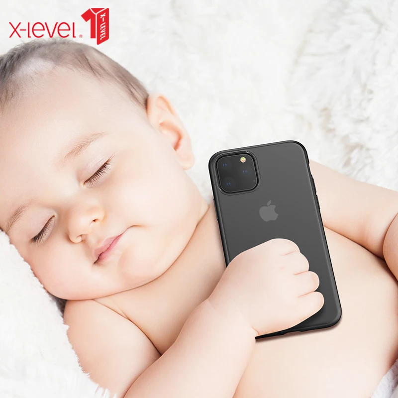 X-Level бампер чехол для iPhone 11 Pro X XR XS MAX анти-отпечатков пальцев матовая прозрачная