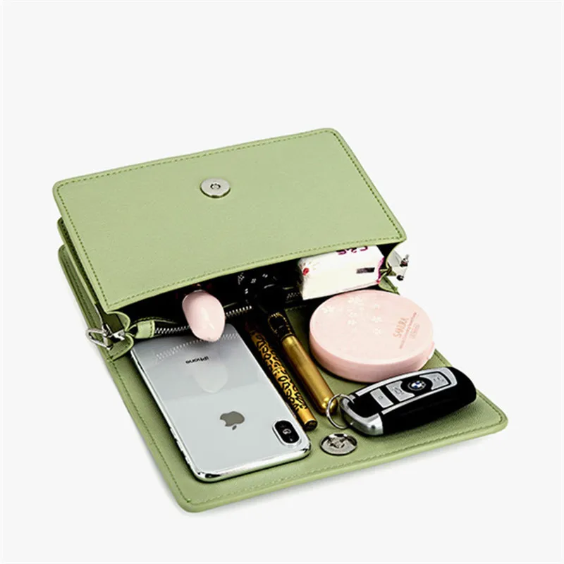 Женская наплечная сумка из искусственной кожи с цепочкой квадратная в Корейском