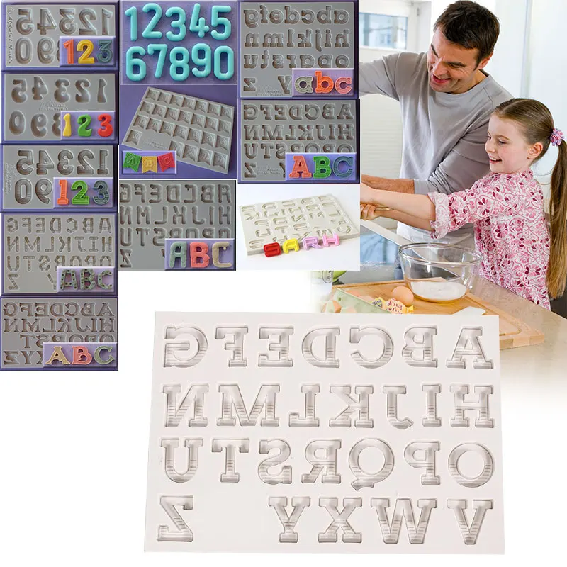 Булочки вкладыши с буквенным принтом изображением букв и цифр номер Формы для