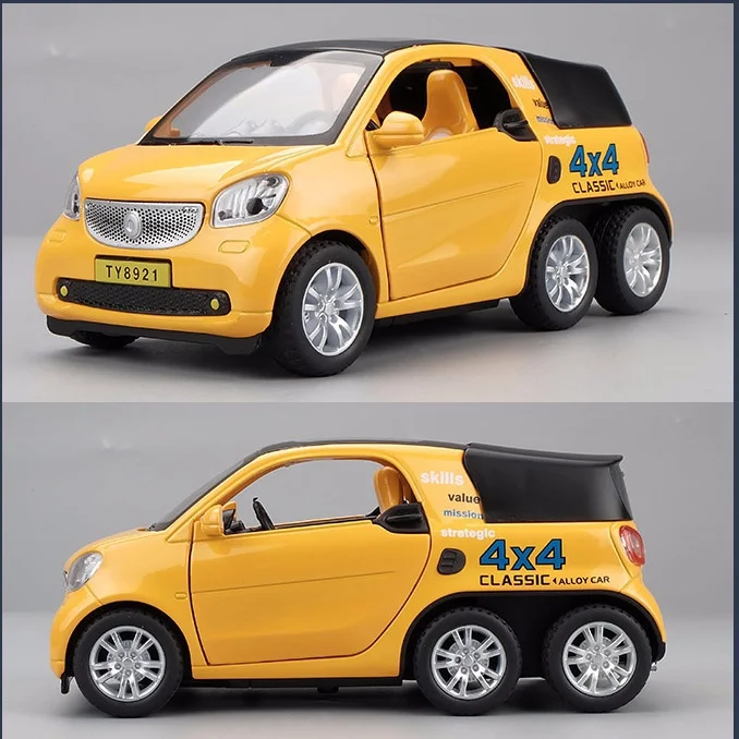 Benz Smart 1/32 грузовик для захвата литый под давлением модель игрушечный автомобиль
