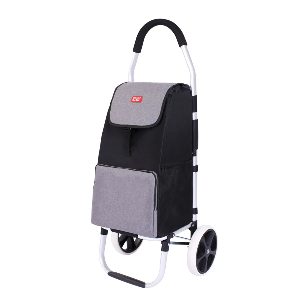 

LISM Lightweight Great Loading Capacity Folding Shopping Cart Waterproof Utility Trolly Cart with Wheels