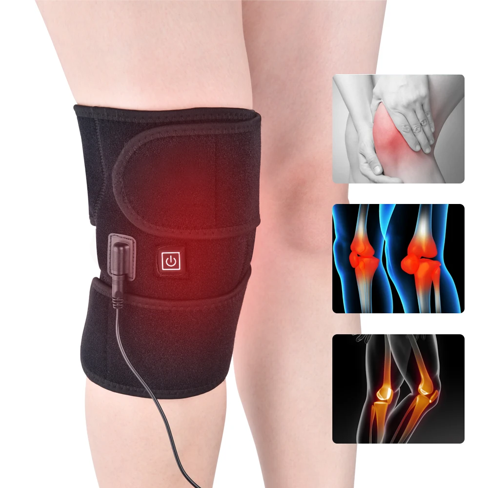 

Heating Leg Massager Knee Pads Knee Brace Support Pads Thermal Heat Therapy Wrap Hot Compress for Cramps Arthritis Pain Relief