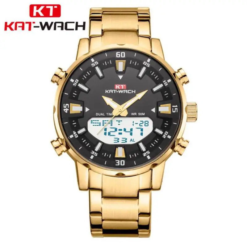 Мужские часы 2022 KAT-WACH Роскошные военные армейские Спортивные Повседневные