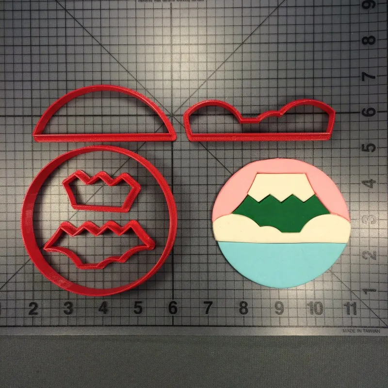 

Natural Landscape Volcano Mount Fuji Mountain Sugar Paste Craft Die Cut Handmade Fondant Decorated Cookie Cutter
