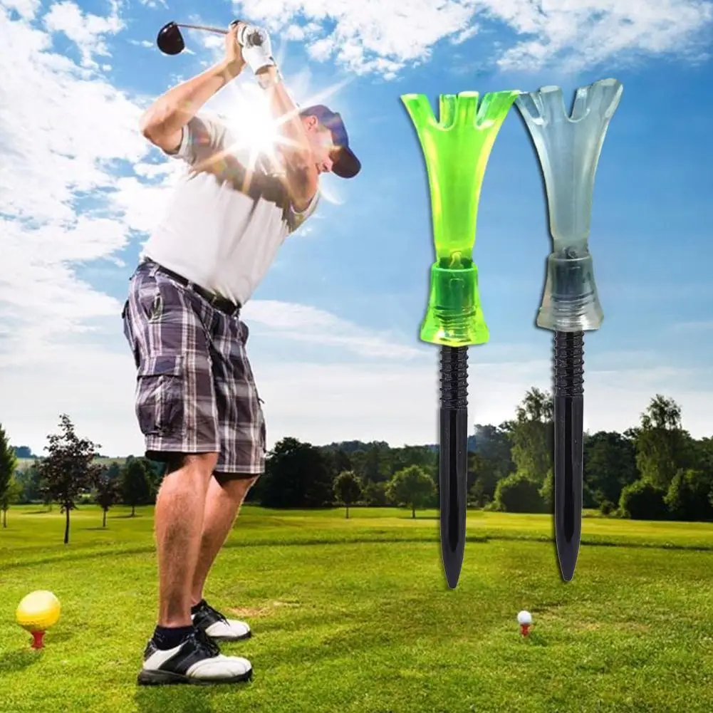 

Регулируемые Пластиковые Тройники для гольфа, 1 шт., 80 мм, держатель для мяча для гольфа, вращающийся инструмент для тренировок, ограниченный...