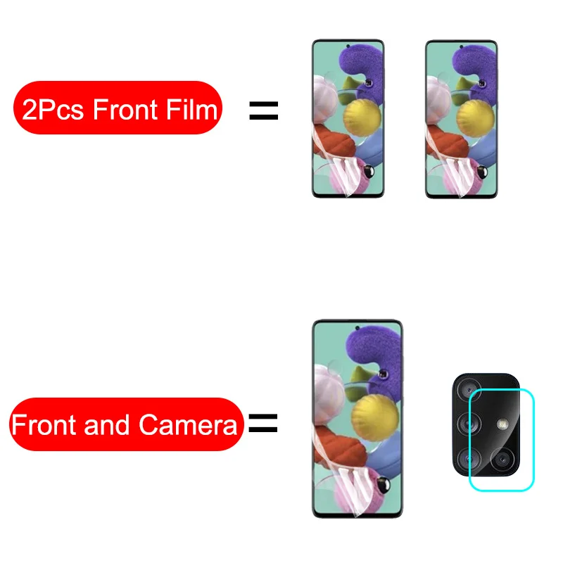 

Screen Protective Hydrogel Film For Samsung Galaxy A50 A51 A71 M51 Note 20 10 9 8 Ultra Plus M31 M21 A70 A30 A20 Not Glass Film