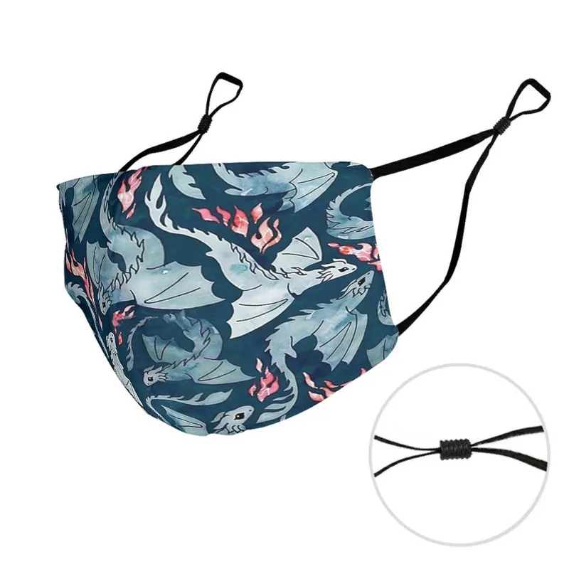 Многоразовая моющаяся маска от пыли с защитой бактерий и ветра фильтрами PM2.5