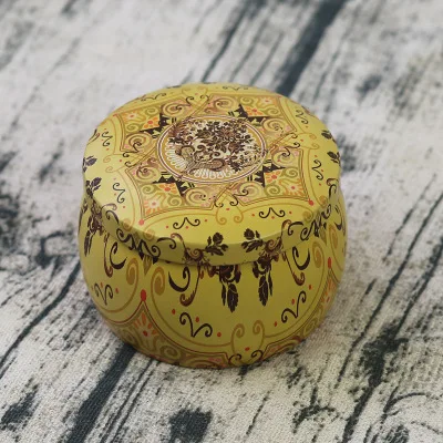 Рождественская круглая железная конфета шоколад десерт Подарочная коробка