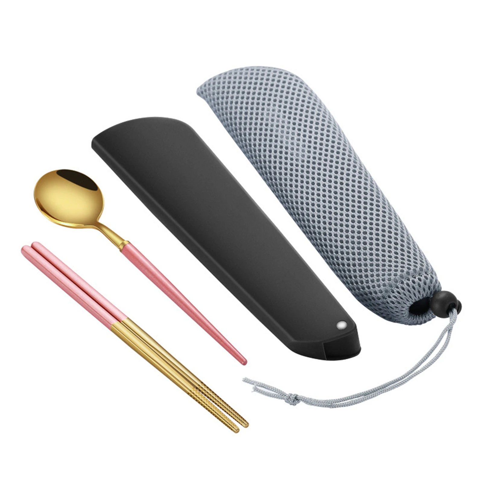 

Portable Utensils Cutlery Set Portable Camp Reusable Stainless Steel Flatware For Outdoor BOM666