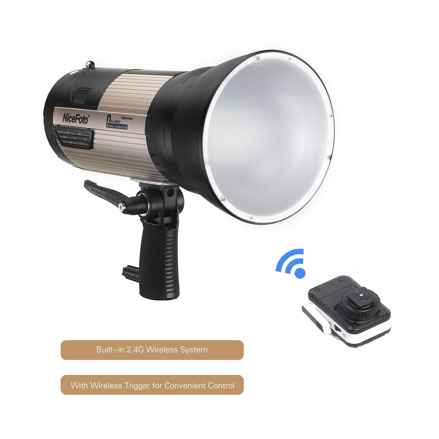 

NiceFoto N-Flash 680A 680W Portable Wireless LED Photo Studio Speedlite Flash Light