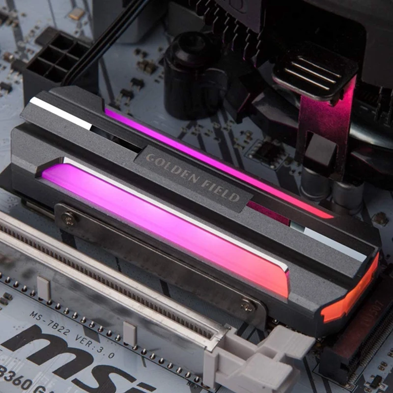 

M2 SSD Heatsink Cooler Vest M.2 2280 ARGB NVME Solid State Disk Hard Drive Radiator Cooling Heat Sink Thermal Pad