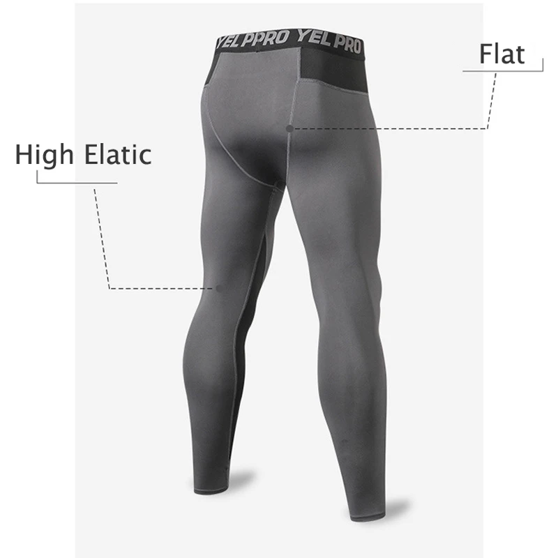 Autumn Men Casual Pants Running Tights Sportswear Solid Sweat Pant Pro Skinny Compression Gym Fitness Athletic Trousers XXL | Мужская