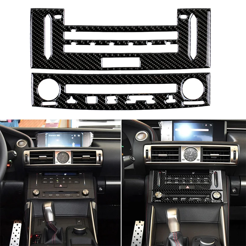 

For LEXUS IS250 IS350 2014-2018 Car Carbon Fiber Sticker Interior Center Console CD Panel Cover Trim Car Styling Stickers