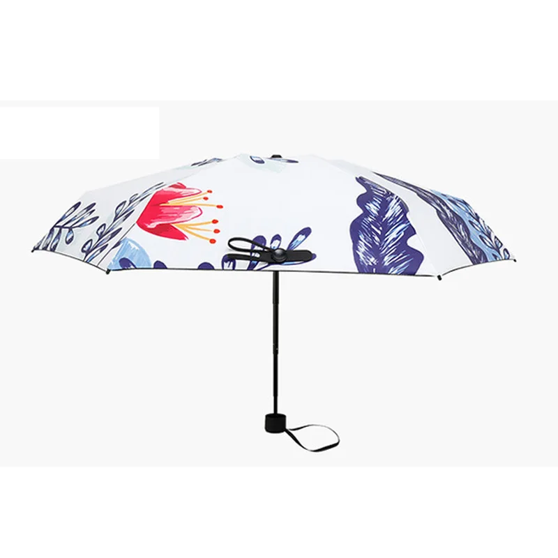 Мини карманный складной зонт для женщин и мужчин анти УФ маленький от солнца