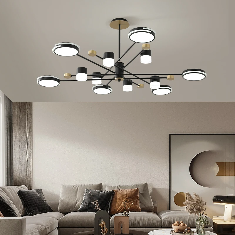 Скандинавский светодиодный светильник для люстры гостиной s винтажный подвесной