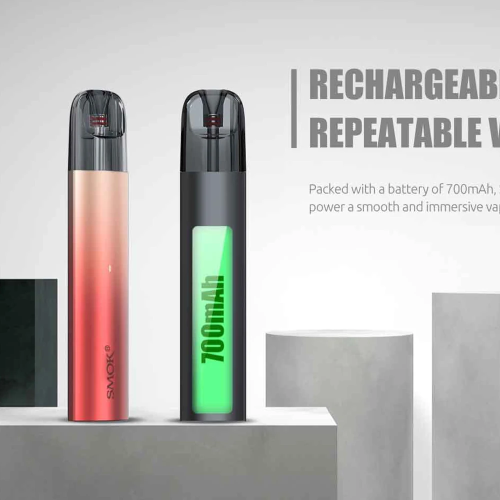 NEW! Original SMOK SOLUS Pod Kit Vaping Electronic E Cigarette Vape with 700mAh Battery Solus Cartridges Coils VS NOVO 4 Nord |