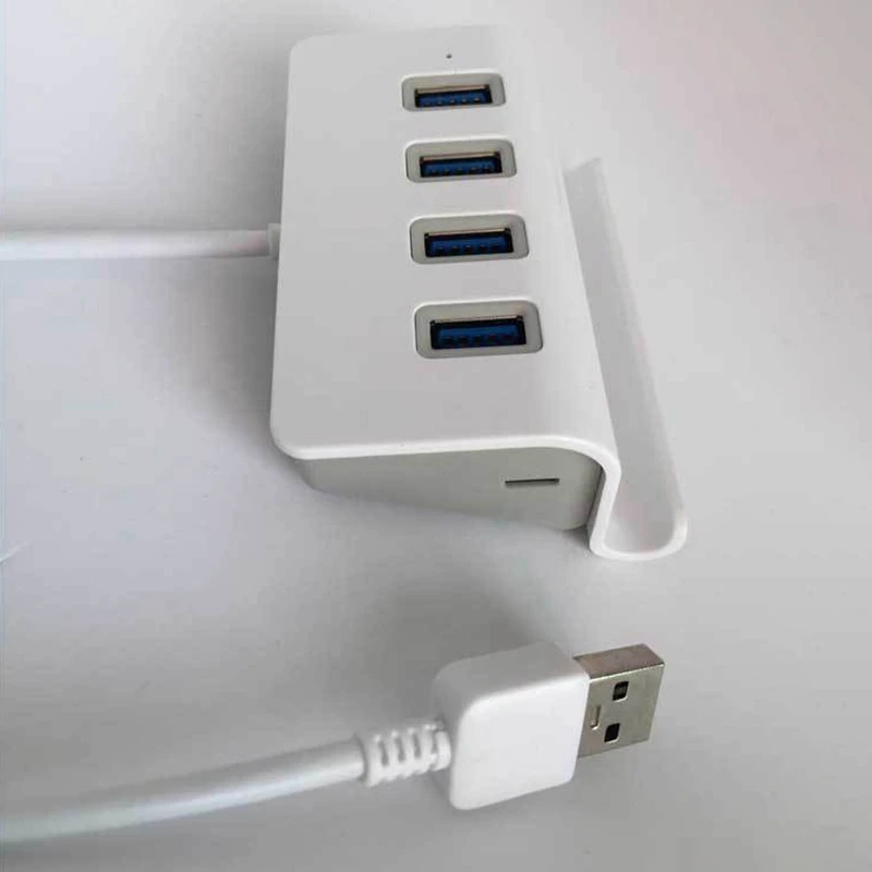 

4-Port USB 3.0 Portable Mobile Phone Holder Data Hub Suitable for Laptop USB Flash Drive Mobile Hard Disk