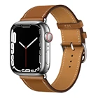 Кожаный ремешок для Apple watch band 44 мм 40 мм 38 мм 42 мм, браслет для iWatch One tour Apple watch 5 4 3 se 6 7