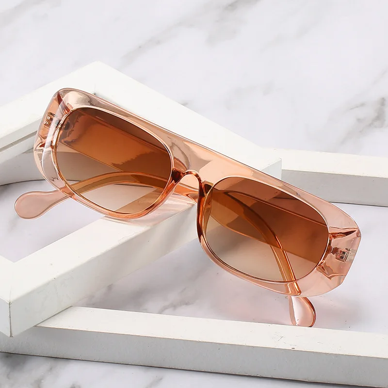 

Transparent Brown Sunglasses Women Black Pink Sun Glasses Men Yellow White Lenses Shades Unusual Brands Luxury Vintage Trends