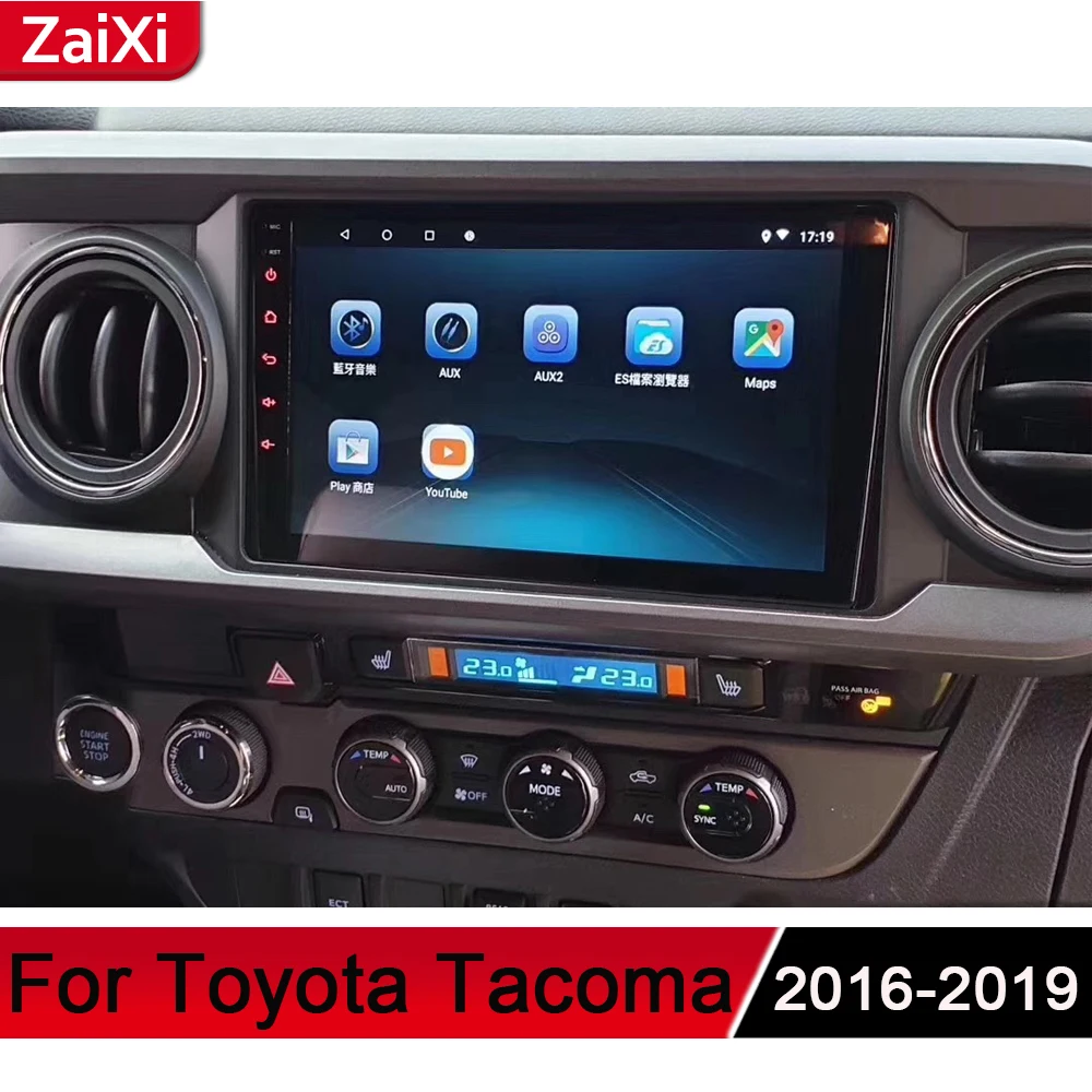 Автомагнитола ZaiXi для Toyota Tacoma 2016 ~ 2019 Android GPS аудио радио стерео навигация BT Wi Fi HD