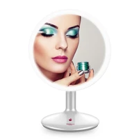 touchbeauty makeup mirror 1x led magnifying mirror 90 rotation vanity mirror with 21 led lights rechargeable cosmetic mirror