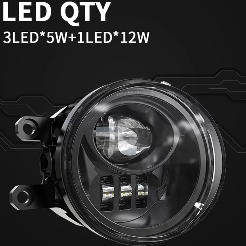 

2X Front Bumper LED DRL Fog Lights Driving Lamp for Toyota Tacoma 2016 2017 2018 2019 Led Lights Accessories