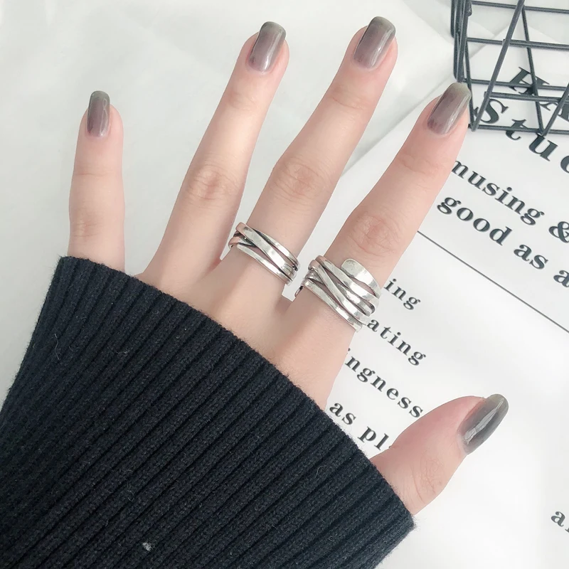 HZ 2019 винтажные трендовые металлические Многослойные Регулируемые открытые