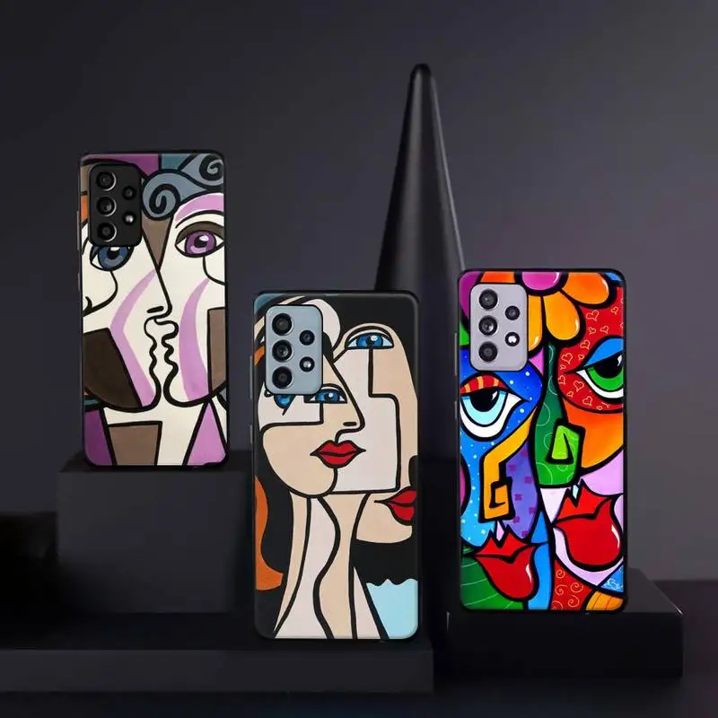 

Retro Picasso abstract painting Phone Case For Samsung galaxy A S note 10 12 20 32 40 50 51 52 70 71 72 21 fe s ultra plus