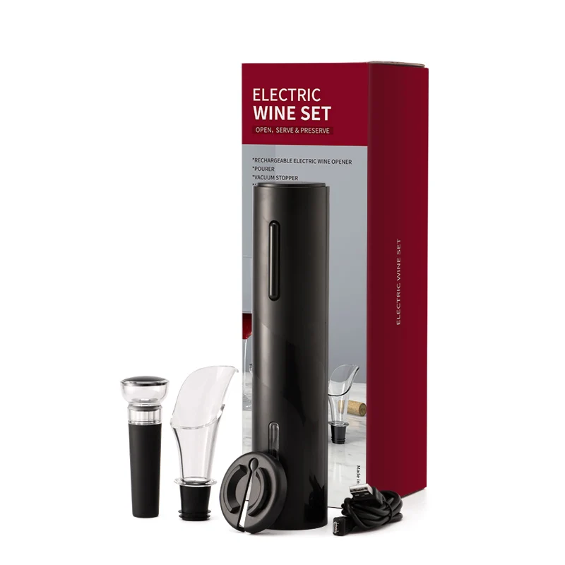Auvir Electric Wine Opener Gift Set Automatic Wedding Party Supplies Red Bottle | Дом и сад