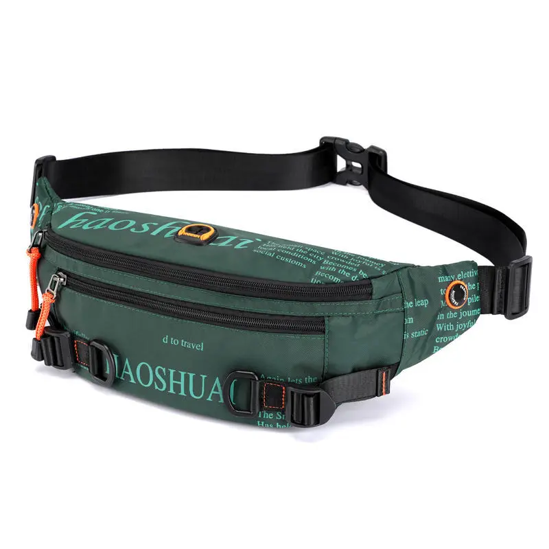 

Waist Pack Men Casual Chest Waterproof Bag Nylon Fanny Pack Men's Waist Bag Multifunction