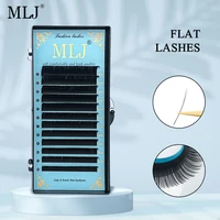 mlj eyelashes makeup flat lashes extensions split tips natural slender false lashes profession j b c d l lc ld curl flat eyelash