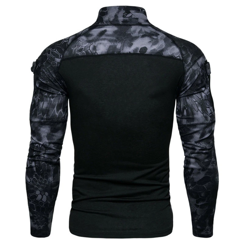 New mens Camouflage Tactical Military Clothing Combat Shirt Assault long sleeve Tight T shirt Army Costume | Мужская одежда