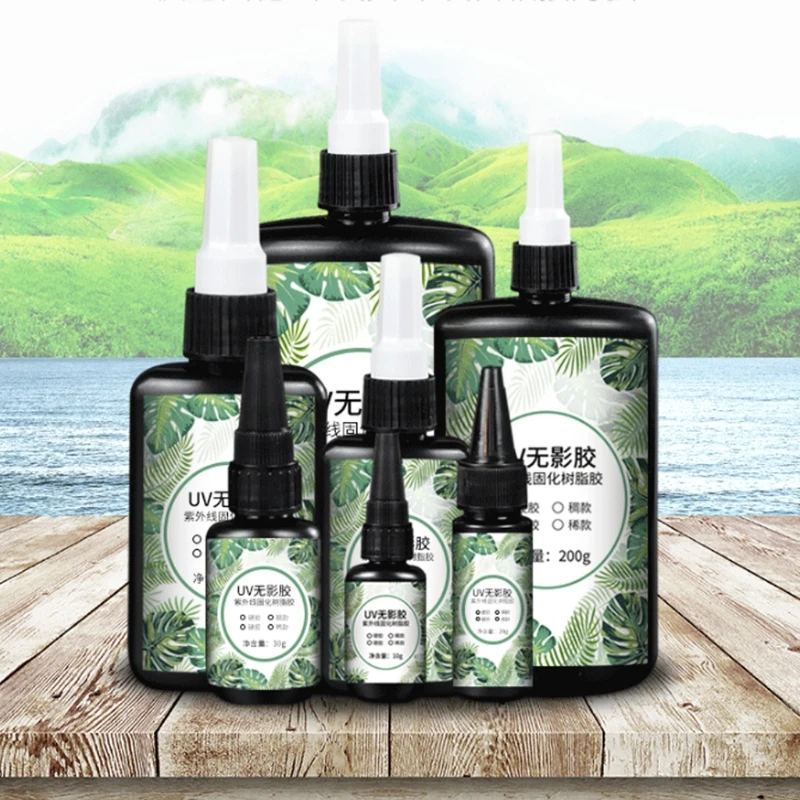 

10/20/30/50/100 г УФ-смола кристально чистая твердая ультрафиолетовая полировка эпоксидная смола Сделай Сам ювелирное искусство аксессуары для н...