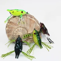 80pcs 7g 55mm soft fishing bait wobblers fish bionic artificial fake frog bass luya baits accessories lure spinner goods tool