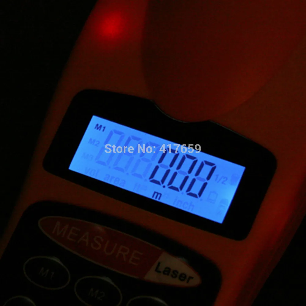 Professional Durable CP-3007 Ultrasonic Distance Measure Laser Designator Point Rangefinder LCD Night Light Backlight Hot Sale |
