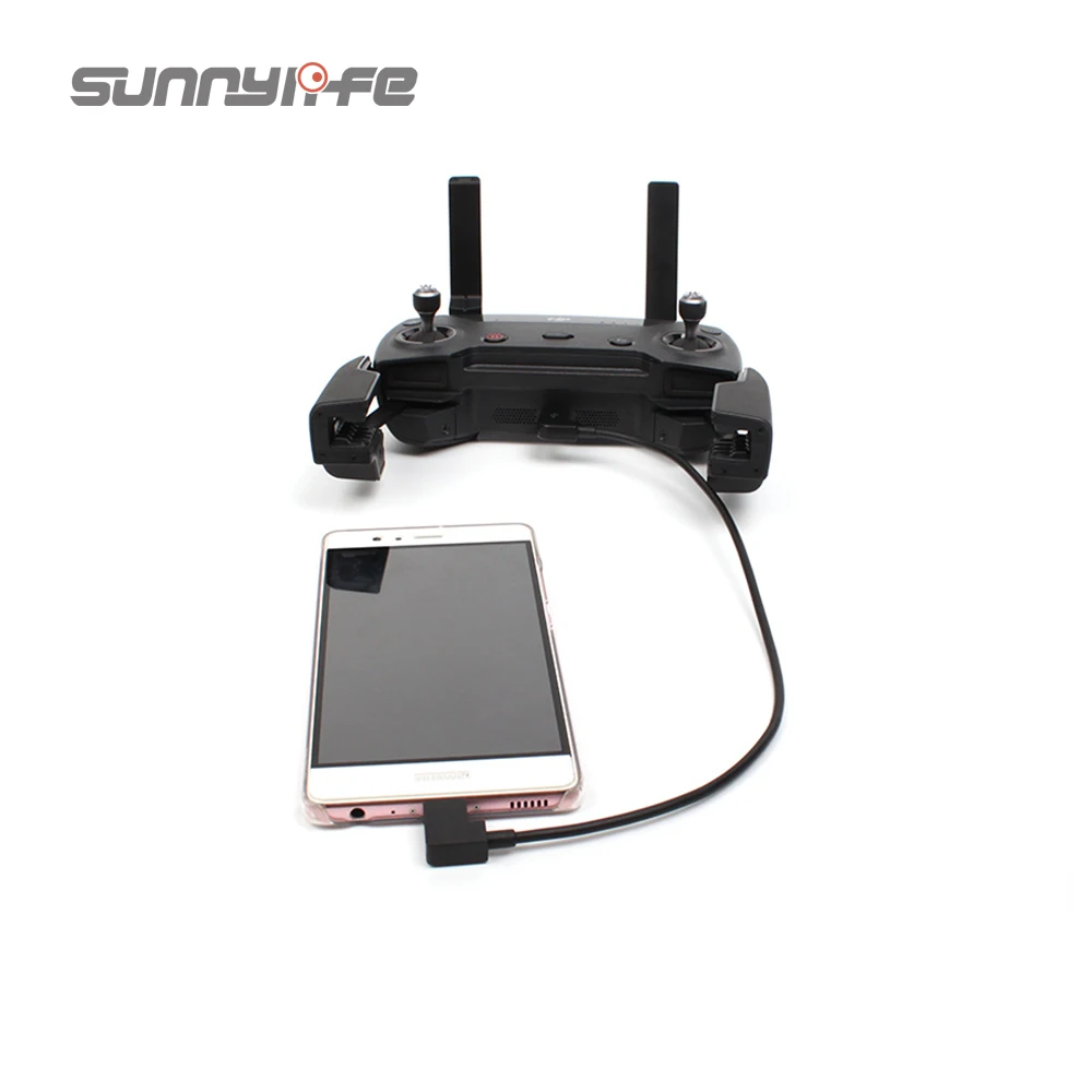 

Sunnylife Data Cable For DJI Spark/MAVIC Pro/Mavic 2/Mini Control Micro USB to Lighting/Type C For IPhone/Pad For xiaomi