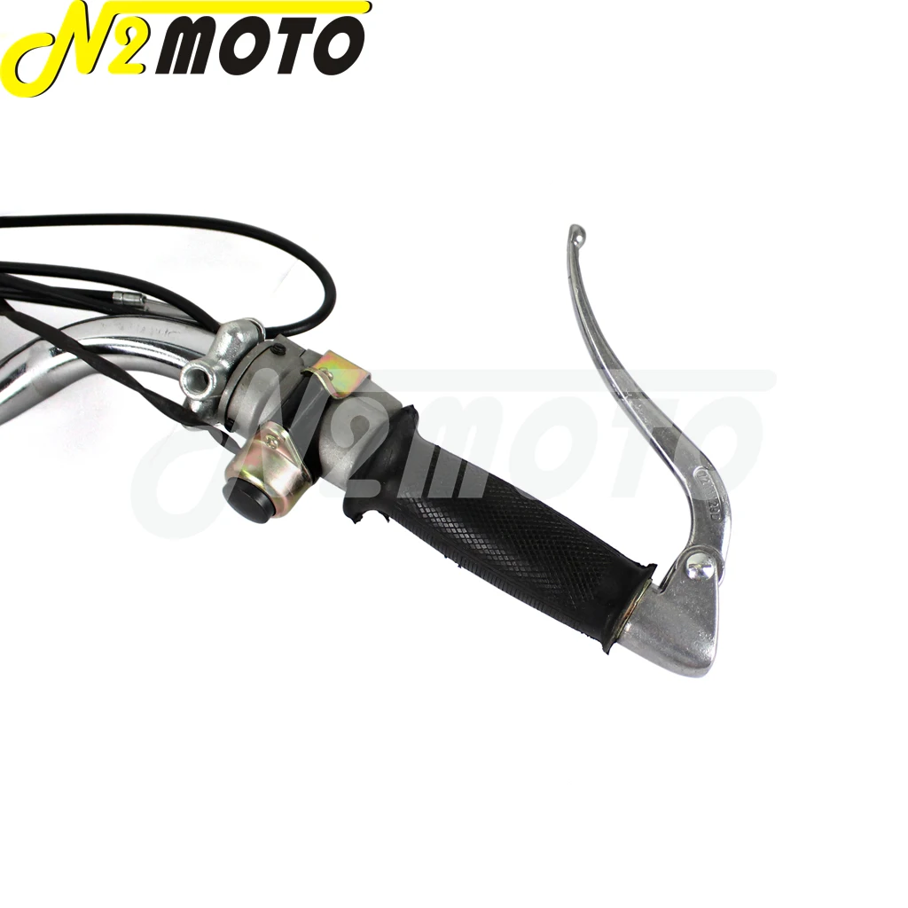 Мотоцикл руль в сборе ручка стиле ретро Бар Рычаг кабельный зажим Кронштейн для
