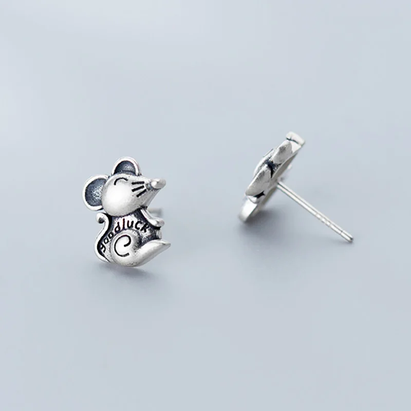 Trusta подлинные модные 925 пробы серебряные сладкие золотые удача милая мышь год