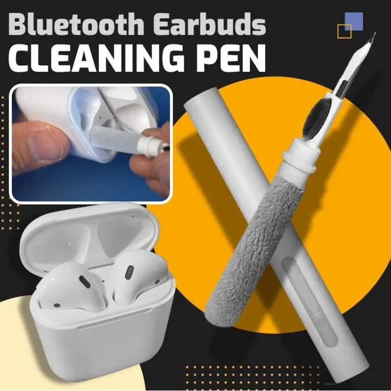 

New Product Portable Bluetooth Earplug Cleaning Pen Mobile Phone Keyboard Cleaning Brush Bluetooth Earplug Cleaning Brush