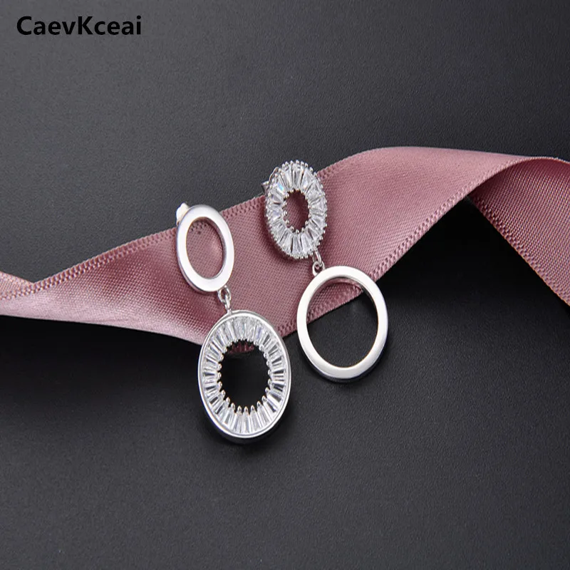 CaevKceai OL изысканные простые модные 925 пробы серебряные круглые с кисточками