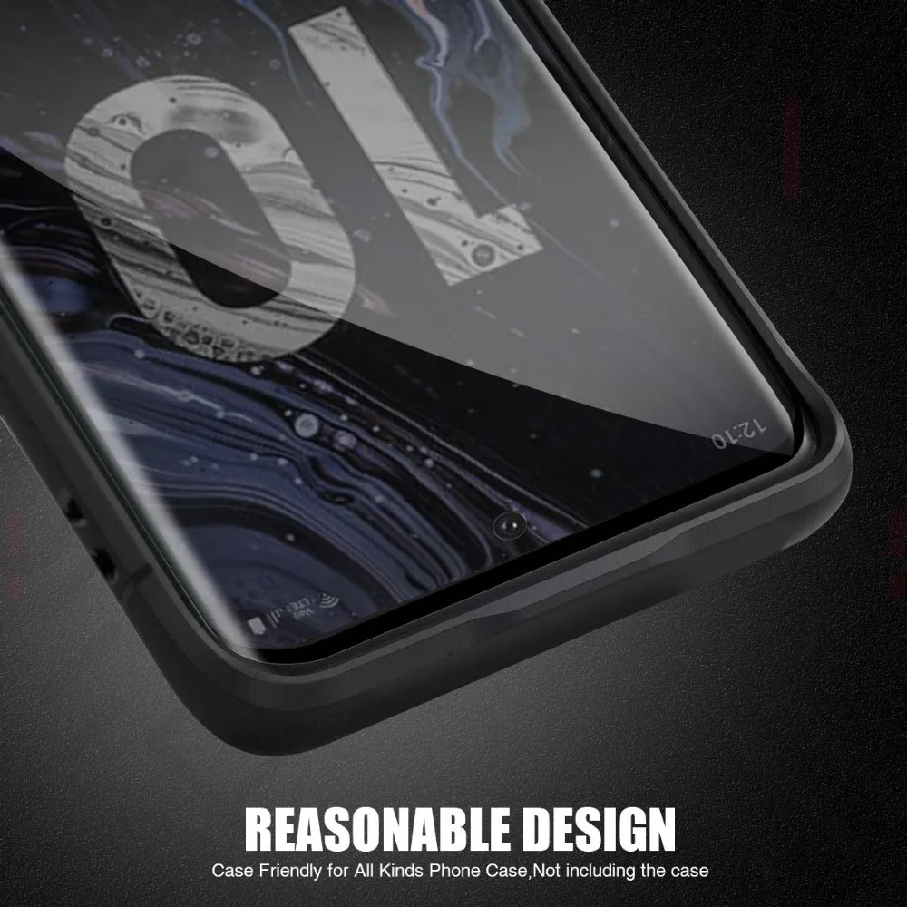 9H 3D полное покрытие надежное закаленное стекло для SAMSUNG Galaxy Note 8 9 10 S8 S9 S10 PLUS Note10 Pro Анти шпионский протектор экрана
