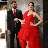 wine red evening dress tulle tiered layers for girl party one shoulder v neck sweep train high low prom dress %d0%b2%d0%b5%d1%87%d0%b5%d1%80%d0%bd%d0%b5%d0%b5 %d0%bf%d0%bb%d0%b0%d1%82%d1%8c%d0%b5