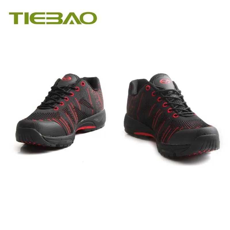 TIEBAO Sapatilha Ciclismo Mtb Men Leisure Cycling Shoes Self-locking Breathable Riding Bicycle Sneakers Flying Woven Bike | Спорт и