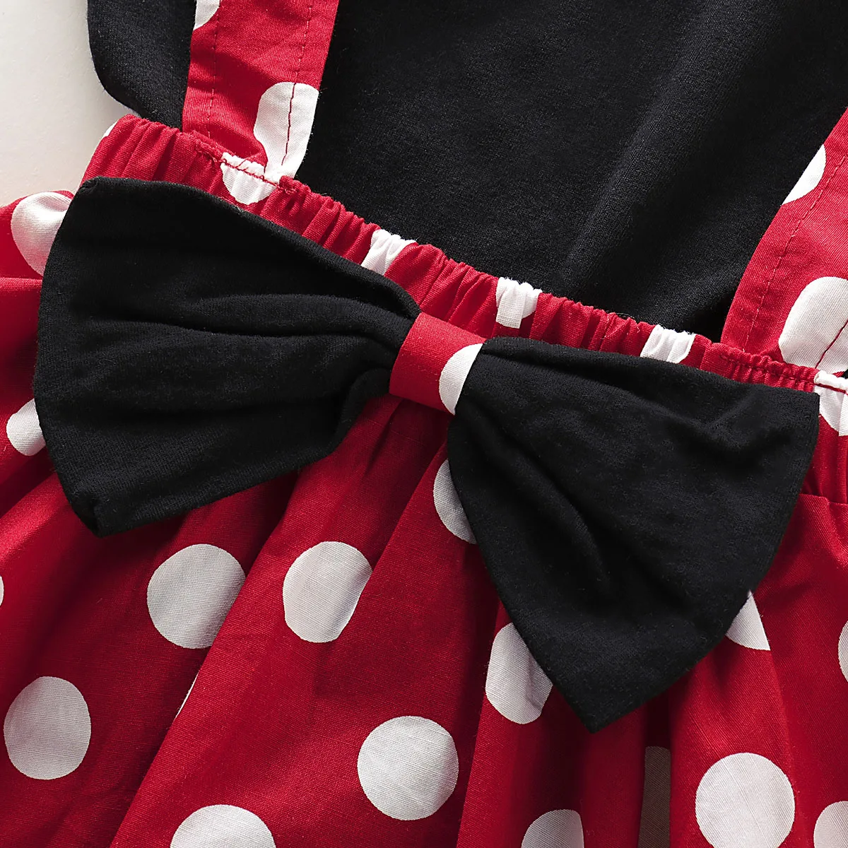 

Sweet Baby Girl Clothes Fly Sleeve Top Solid Color T shirt Polka Dot Suspender Skirt Bow Skirts Lovely Girl Outfit Clothes