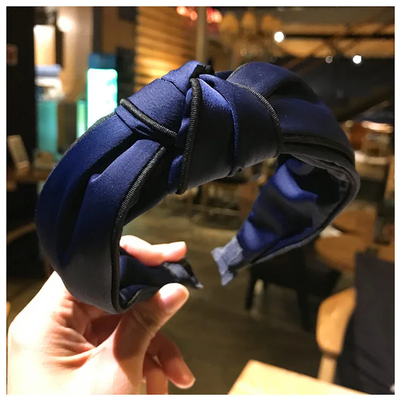 Женщин плетенная повязка для головы студенческий стиль красного и зеленого