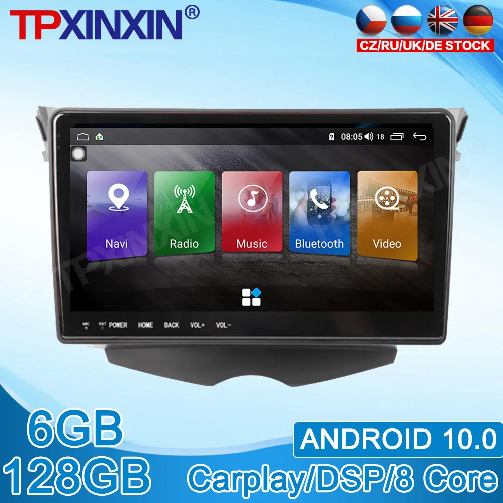 Android 10 0 для Hyundai Veloster 2010 2017 стерео сенсорный экран DSP IPS навигация 6G + 128 ГБ